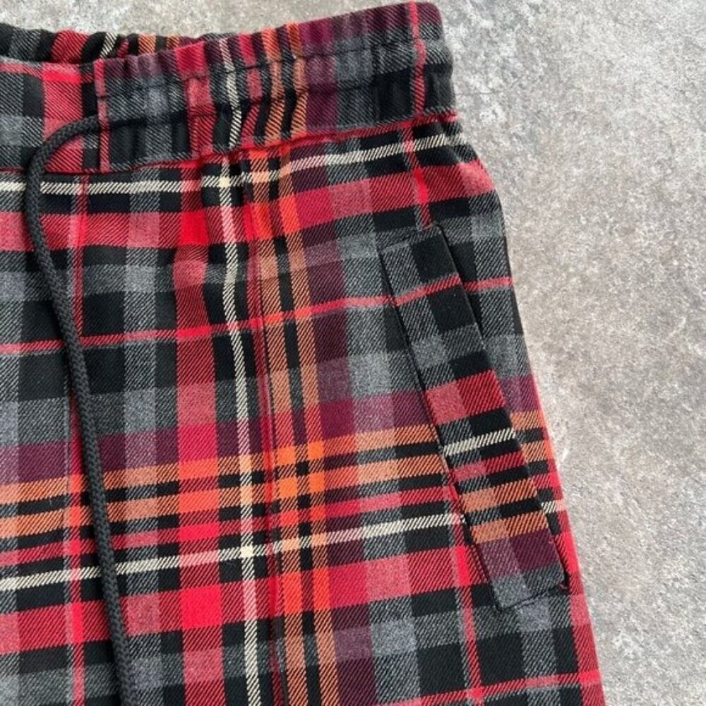 Urban Outfitters Plaid Pull-On Pants Size XS Straight Leg Elastic Waist - Picture 7 of 14